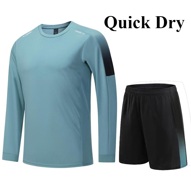 Running Gear Quick Dry - ชุดกีฬาผู้ชายชุดสําหรับวิ่งออกกําลังกายการฝึกอบรมด่วนแห้งเสื้อผ้าขี่จักรยานตอนเช้าจ๊อกกิ้งเกียร์การฝึกอบรมT Racksuits