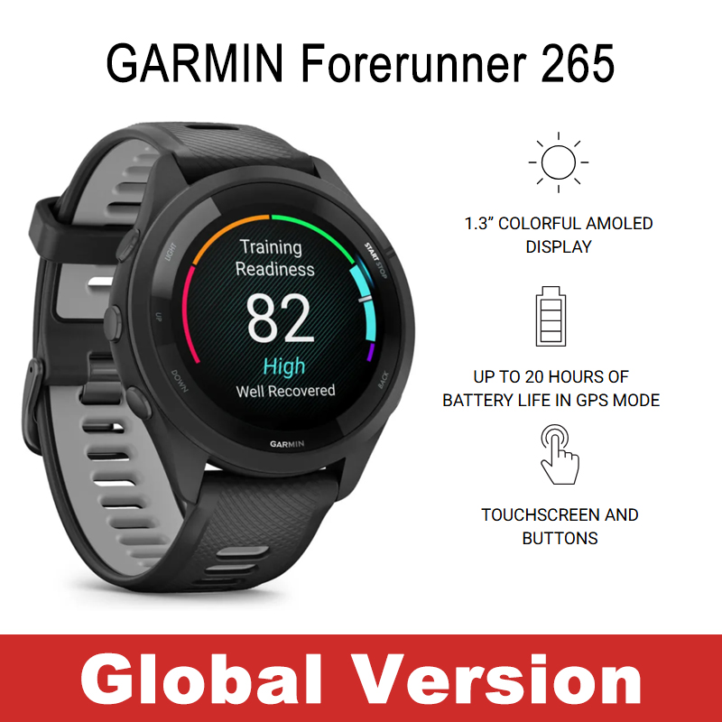 Gps Running Watch - การ์มิน ฟอร์รันเนอร์ 265 สมาร์ทวอทช์สำหรับวิ่ง GPS ในตัว