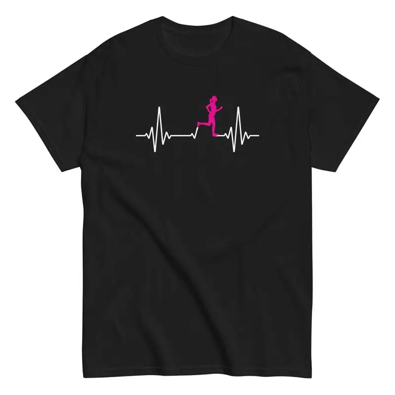 Running Gear For Marathon - เสื้อยืดวิ่งมาราธอน ลายหัวใจเต้น สำหรับผู้หญิง ชุดนักวิ่งไตรกีฬา