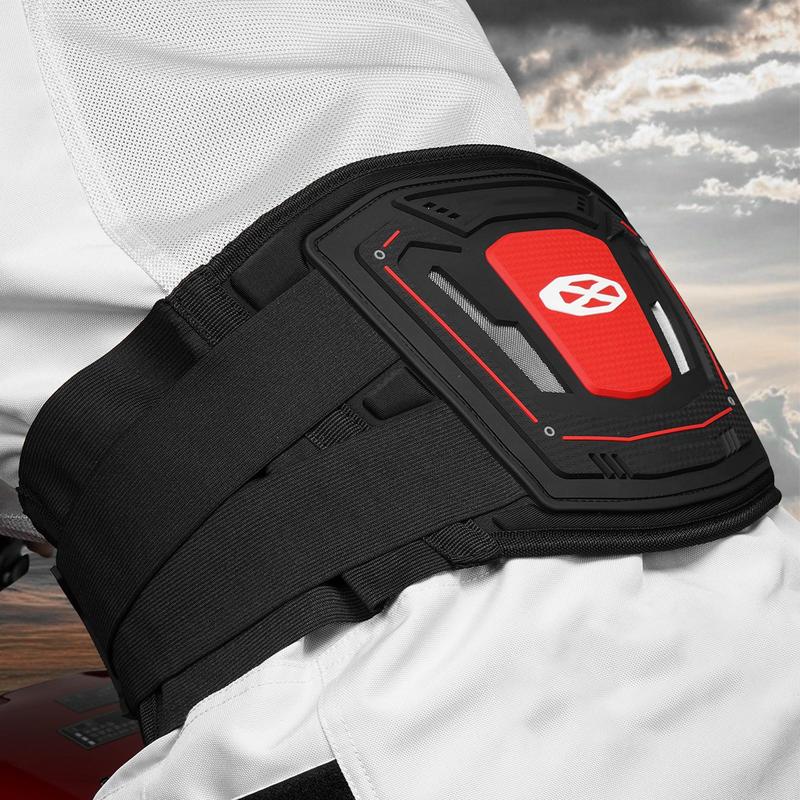 Running Gear Reflective - เข็มขัดพยุงหลังแบบสะท้อนแสง ปรับได้ สำหรับมอเตอร์ไซค์ อุปกรณ์ป้องกันเอว สำหรับวิ่ง ออกกำลังกายที่บ้าน