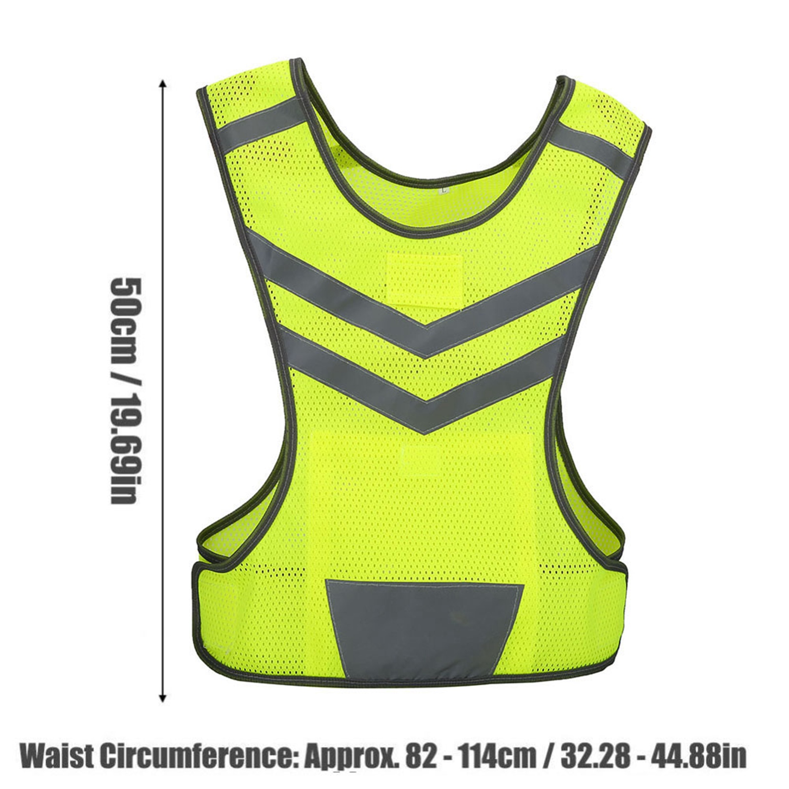 Running Gear Reflective - เสื้อกั๊กสะท้อนแสงแบบปรับได้สำหรับกิจกรรมกลางแจ้ง ปั่นจักรยาน วิ่ง เดินป่า เสื้อกั๊กสะท้อนแสงเพื่อความปลอดภัย