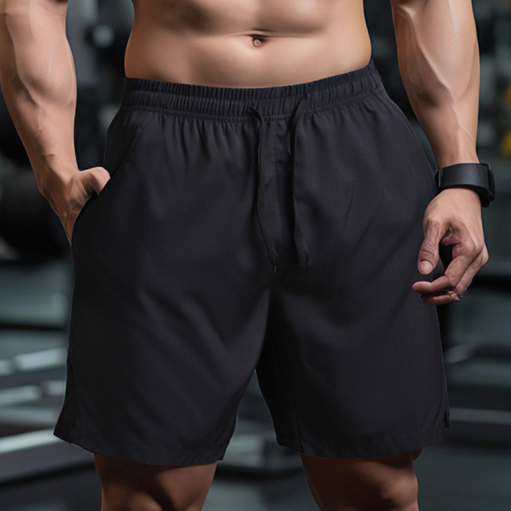 Running Gear Quick Dry - กางเกงขาสั้นตาข่ายแห้งเร็วสำหรับผู้ชาย ระบายอากาศได้ดี เหมาะสำหรับการฝึกซ้อมบาสเกตบอล วิ่ง ออกกำลังกาย ทรงหลวม