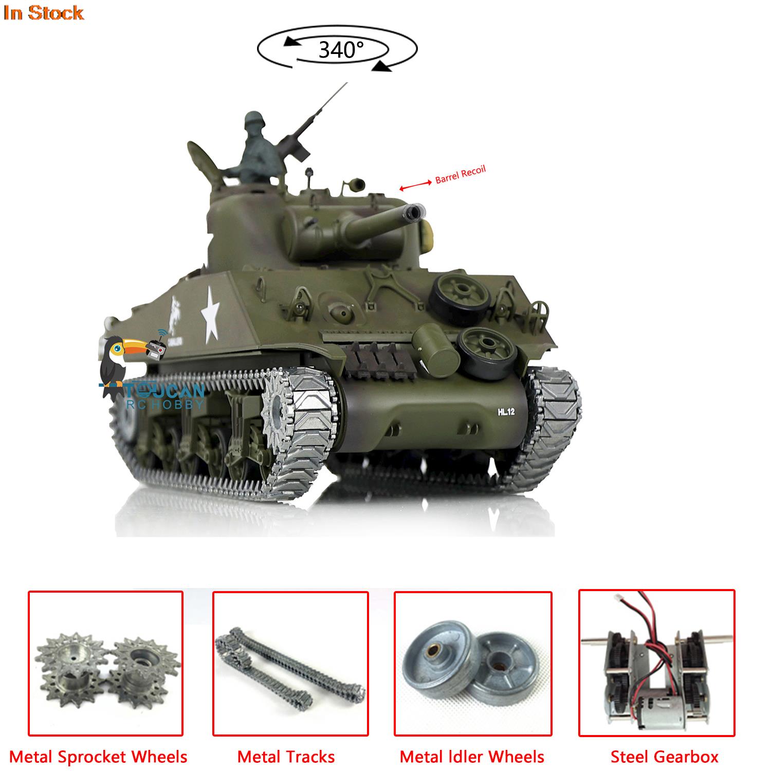 Running Gear Box - 1/16 HENG LONG RC ถัง 7.0