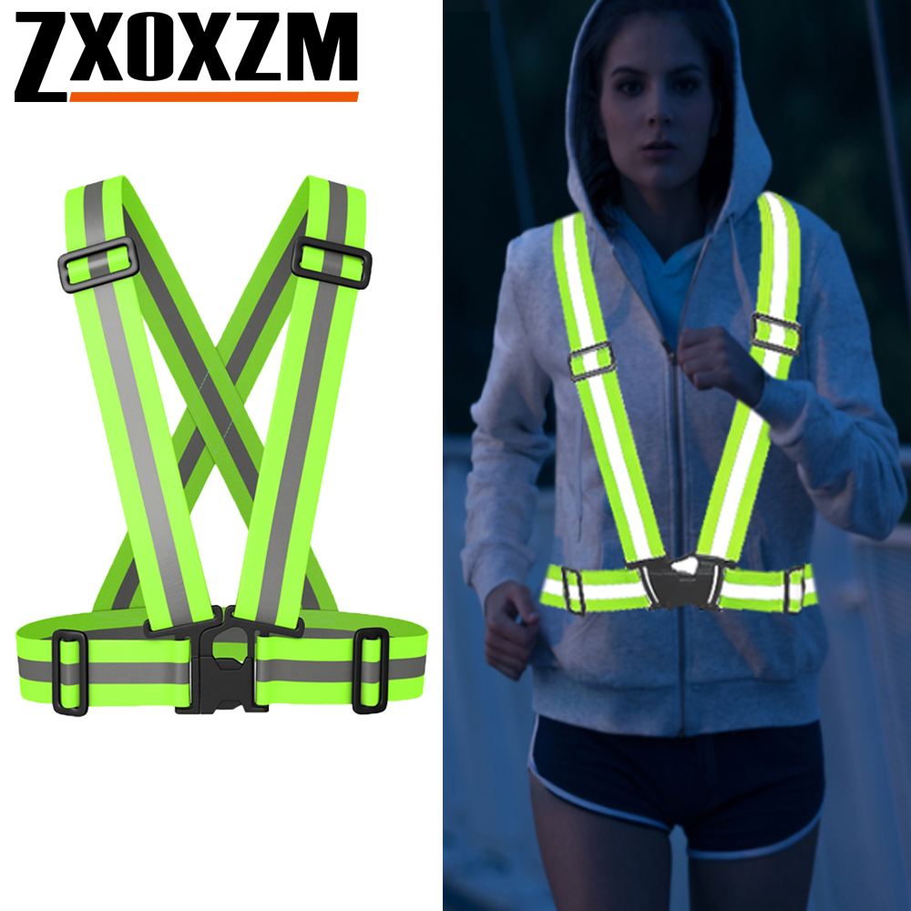 Running Gear Reflective - เสื้อกั๊กวิ่งกลางคืน 1 ชิ้น สะท้อนแสงได้ดี ระบายอากาศได้ดี ปรับขนาดได้
