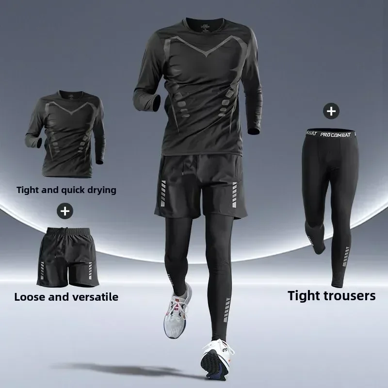 ชุดวิ่งฟิตเนสผู้ชาย แบบรัดรูป  - Running Gear Quick Dry บทวิจารณ์และราคา