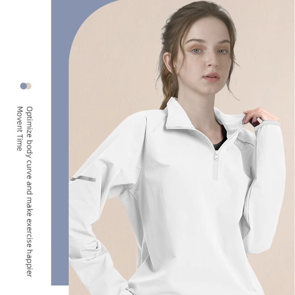เสื้อยืดแขนยาวผู้ชายแบบซิปครึ่ - Running Gear Quick Dry บทวิจารณ์และราคา