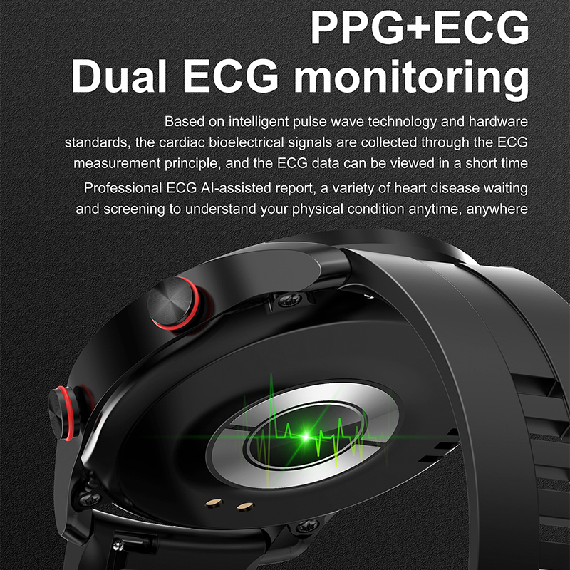 ECG + PPG บลูทูธสมาร์ทนาฬิกาผู - Gps Running Watch บทวิจารณ์และราคา
