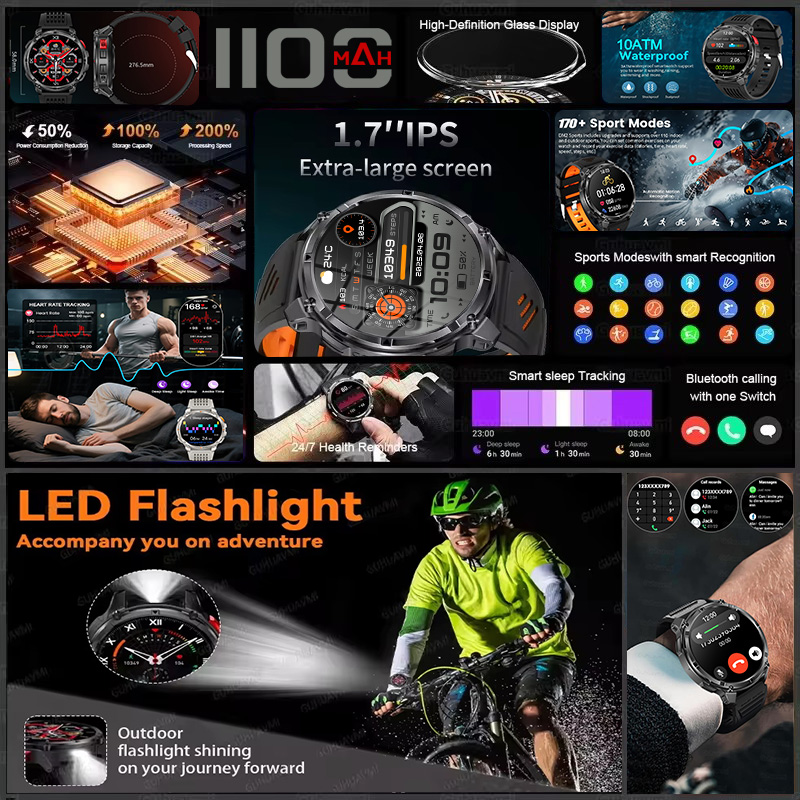 T-REX 3 นาฬิกาอัจฉริยะทหารผู้ช - Gps Running Watch บทวิจารณ์และราคา