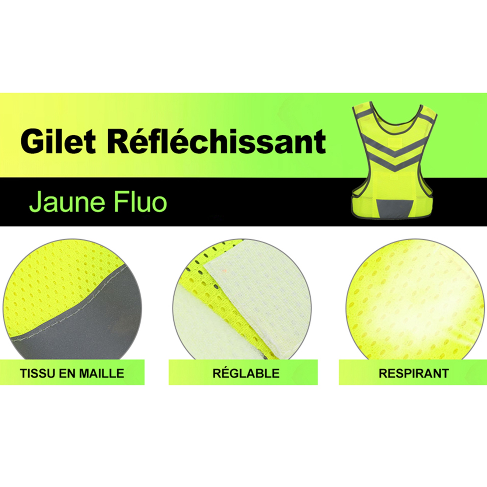 เสื้อกั๊กสะท้อนแสงแบบปรับได้สำ - Running Gear Reflective บทวิจารณ์และราคา