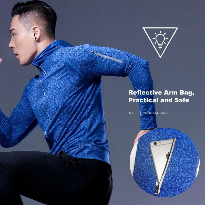 ชุดออกกำลังกายผู้ชาย 5 ชิ้น ชุ - Running Gear Quick Dry บทวิจารณ์และราคา