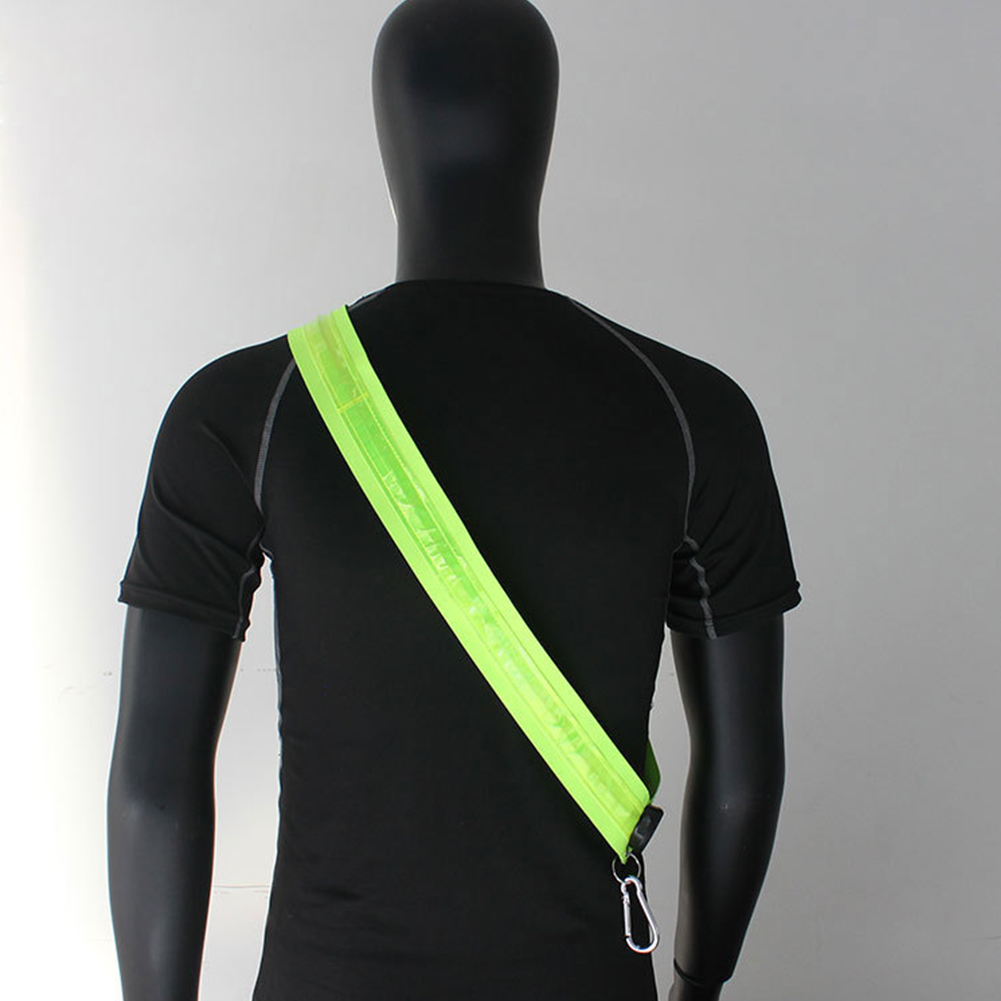 สายสะพายไหล่แบบมีไฟ LED ชาร์จไ - Running Gear Green บทวิจารณ์และราคา