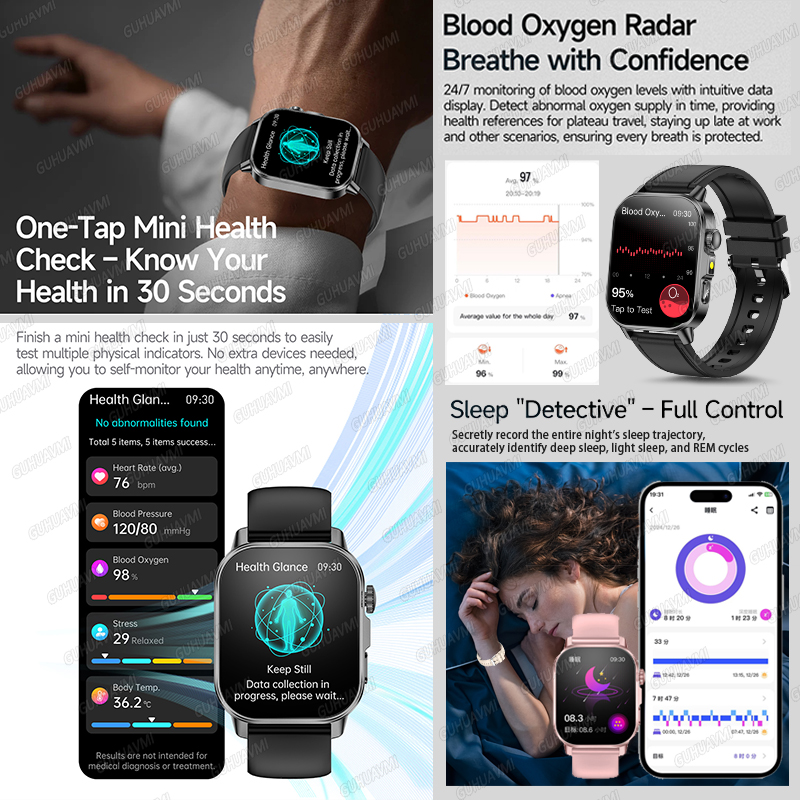 GUHUAVMI 2026 สมาร์ทวอทช์เพื่อ - Gps Running Watch บทวิจารณ์และราคา
