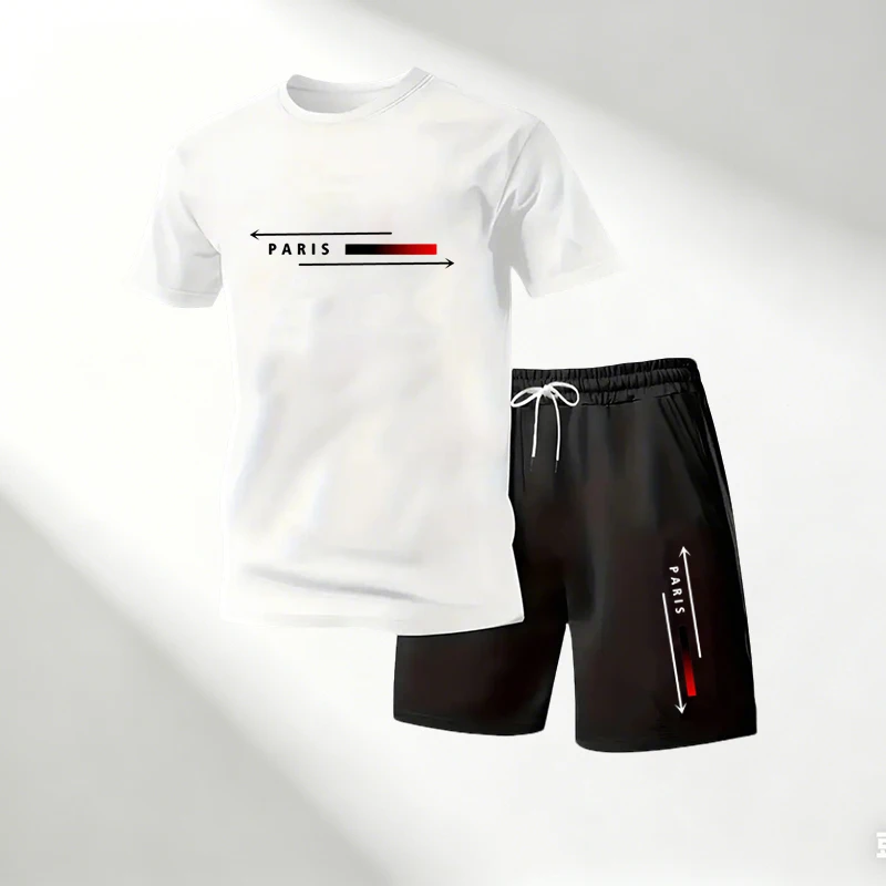 เสื้อยืดแขนสั้นผู้ชาย กางเกงขา - Running Gear Quick Dry บทวิจารณ์และราคา