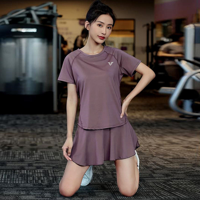 ชุดวิ่งผู้หญิงแขนสั้น ผ้าตาข่า - Running Gear Quick Dry บทวิจารณ์และราคา