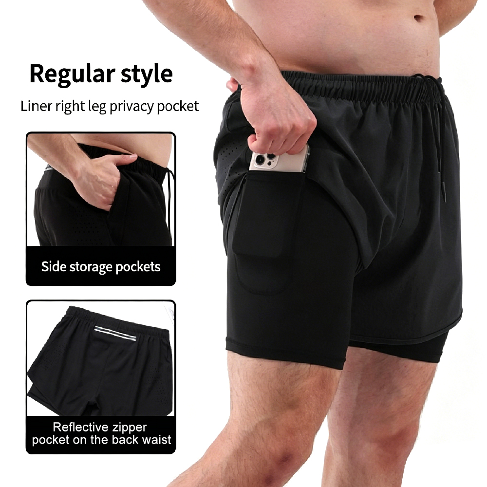 กางเกงวิ่งเอวสูง 2-in-1 พร้อมซ - Running Gear Quick Dry บทวิจารณ์และราคา