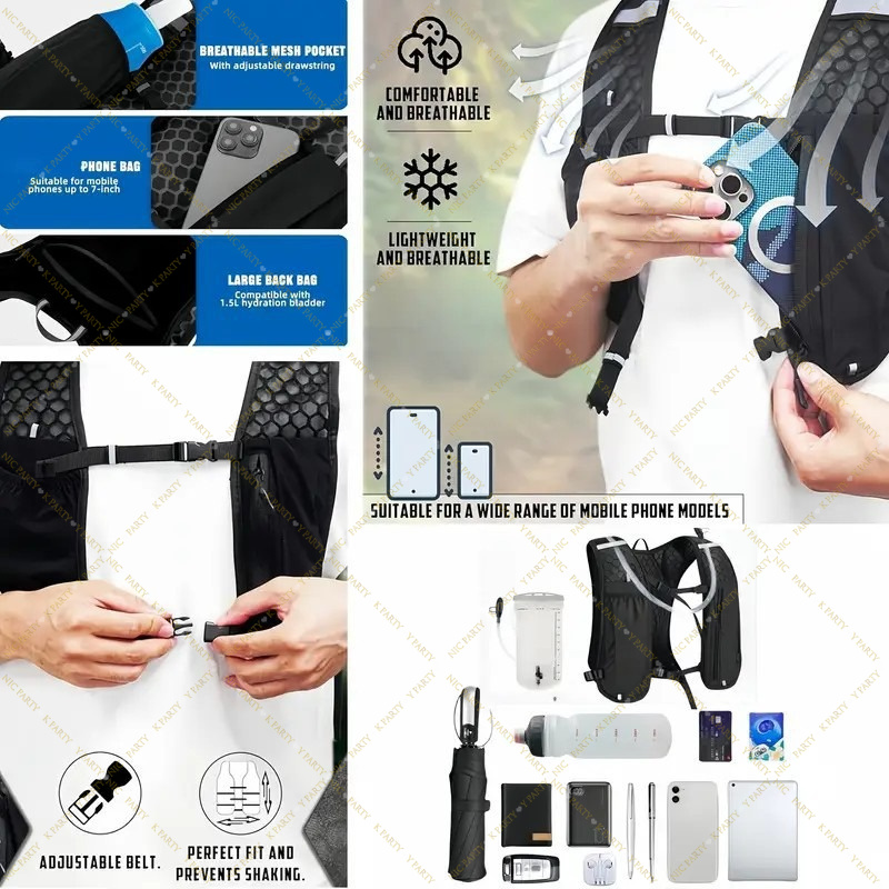 เสื้อกั๊กสำหรับวิ่งเทรลและมารา - Running Gear Reflective บทวิจารณ์และราคา