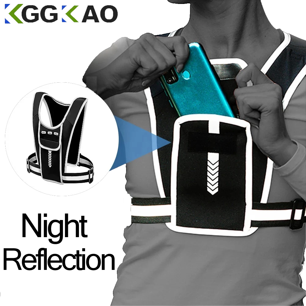 เสื้อกั๊กใส่โทรศัพท์สำหรับผู้ช - Running Gear Reflective บทวิจารณ์และราคา