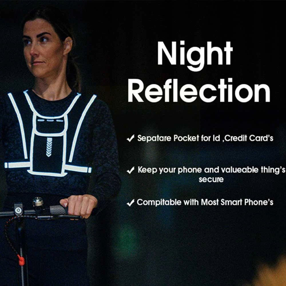 เสื้อกั๊กใส่โทรศัพท์สำหรับผู้ช - Running Gear Reflective บทวิจารณ์และราคา