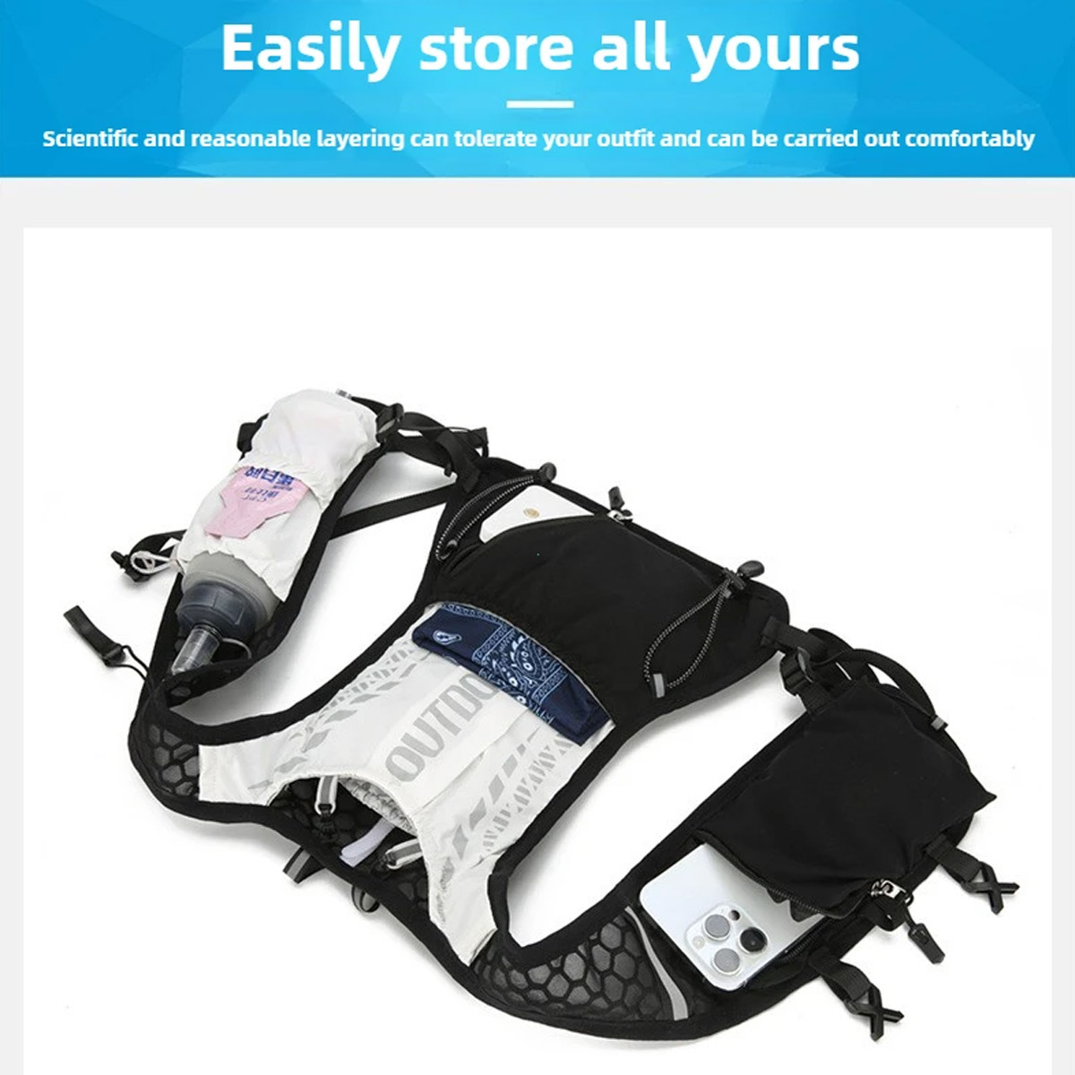 กระเป๋าเป้สะพายหลังสำหรับวิ่งค - Running Gear For Marathon บทวิจารณ์และราคา